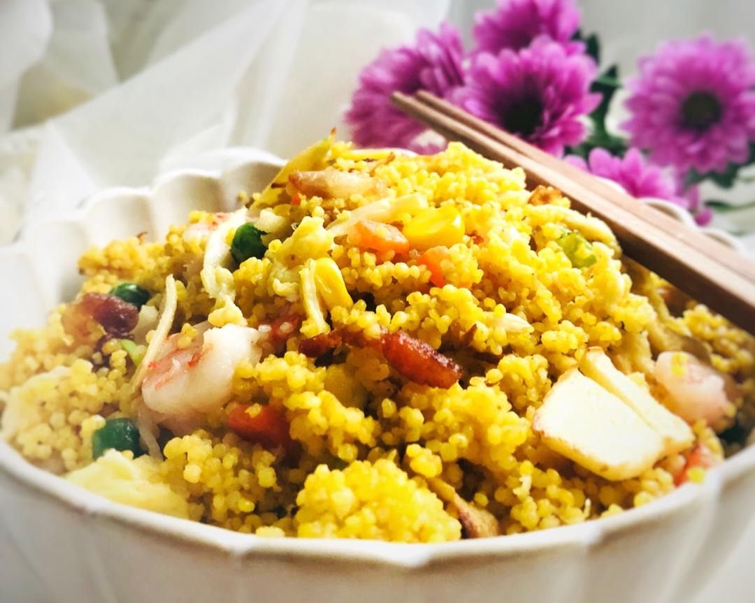 营养美味的炒小米饭的做法