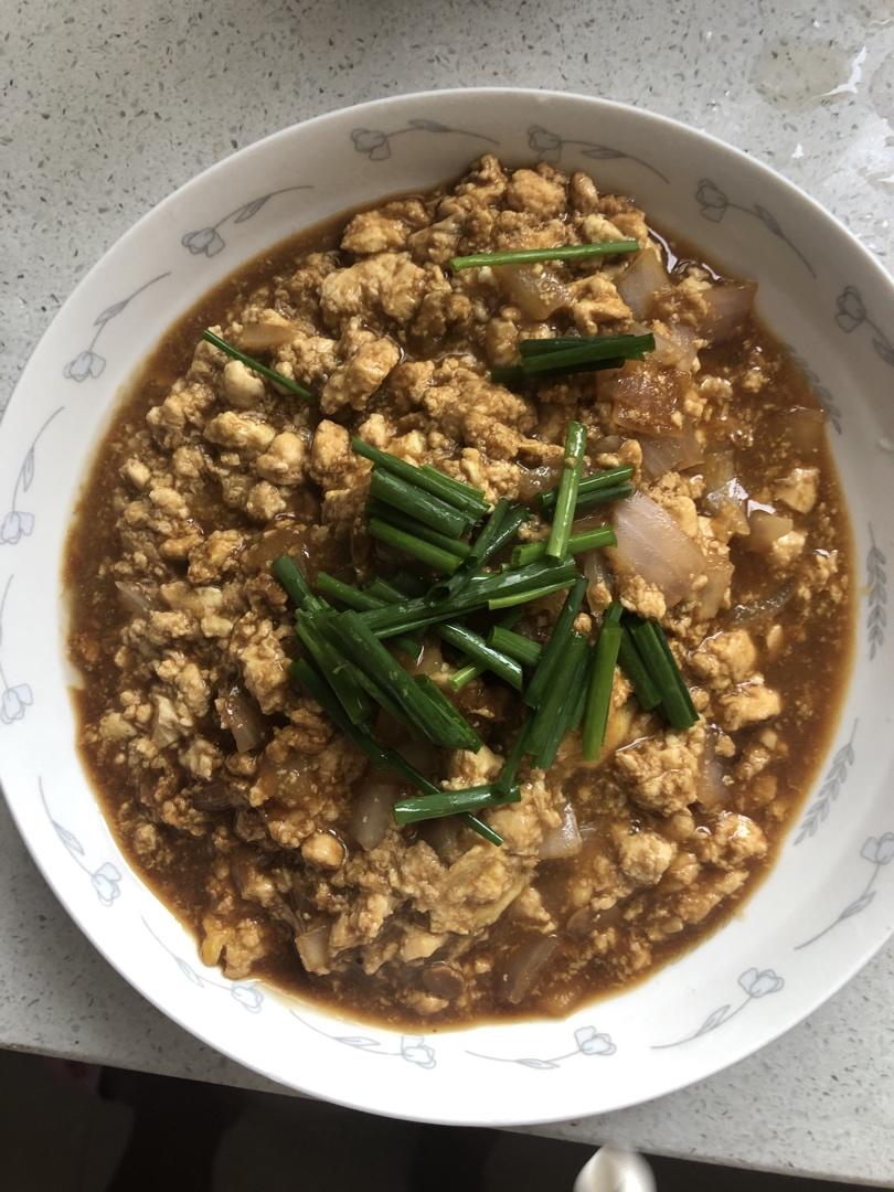 鸡蛋焖豆腐
