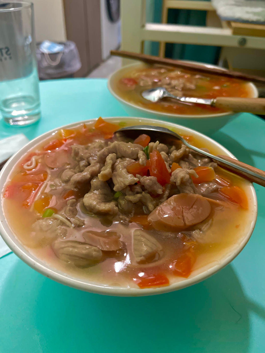 瘦肉西红柿面条