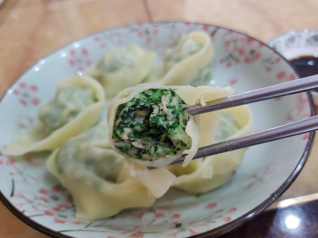 草头肉馅馄饨