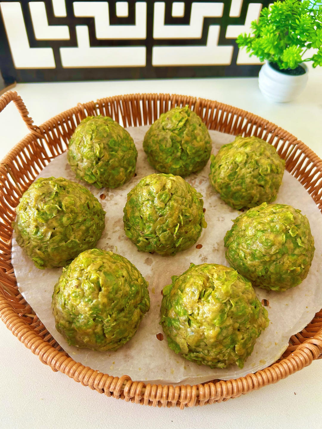 奶香玉米面榆钱窝窝头