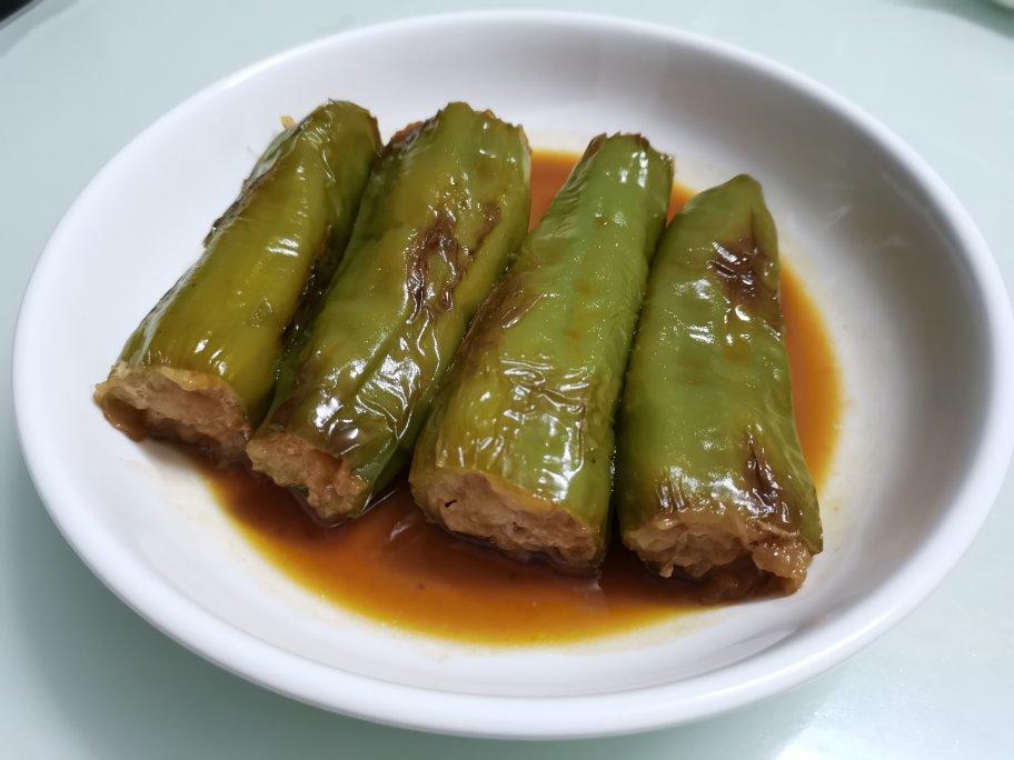 肉酿虎皮青椒