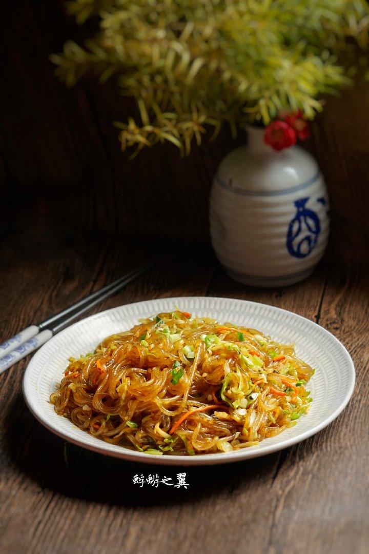 卷心菜炒粉丝 Glass noodles with Cabbage