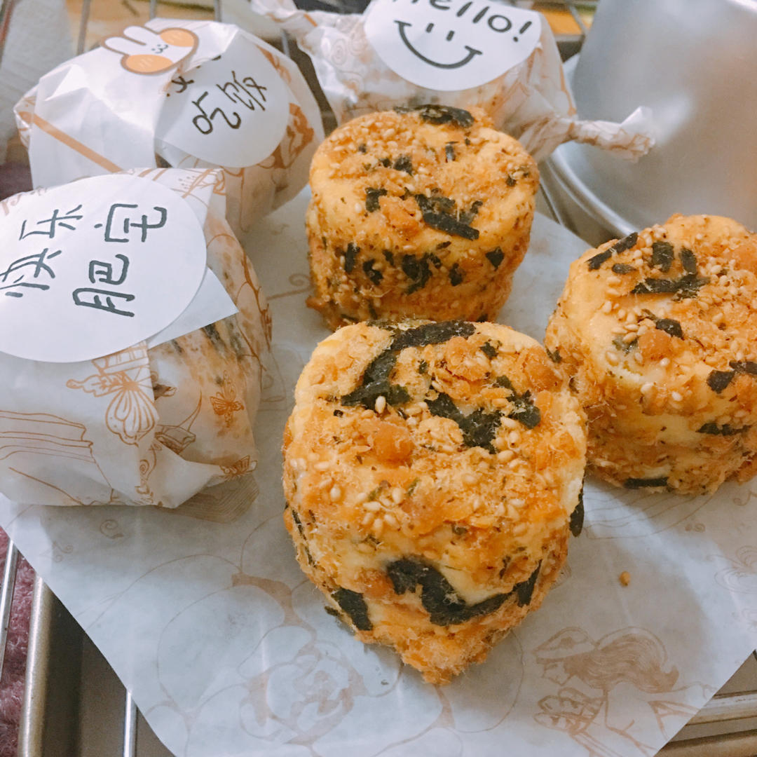 【海苔肉松小贝】酥松香甜，不浪费边角料
