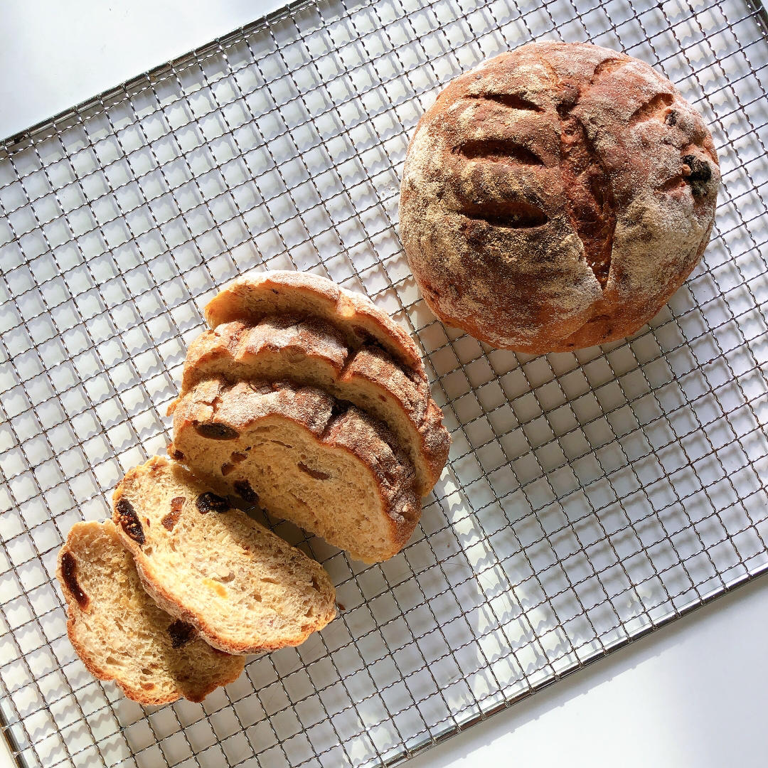 店里卖75元一个的裸麦无花果面包，配方来啦