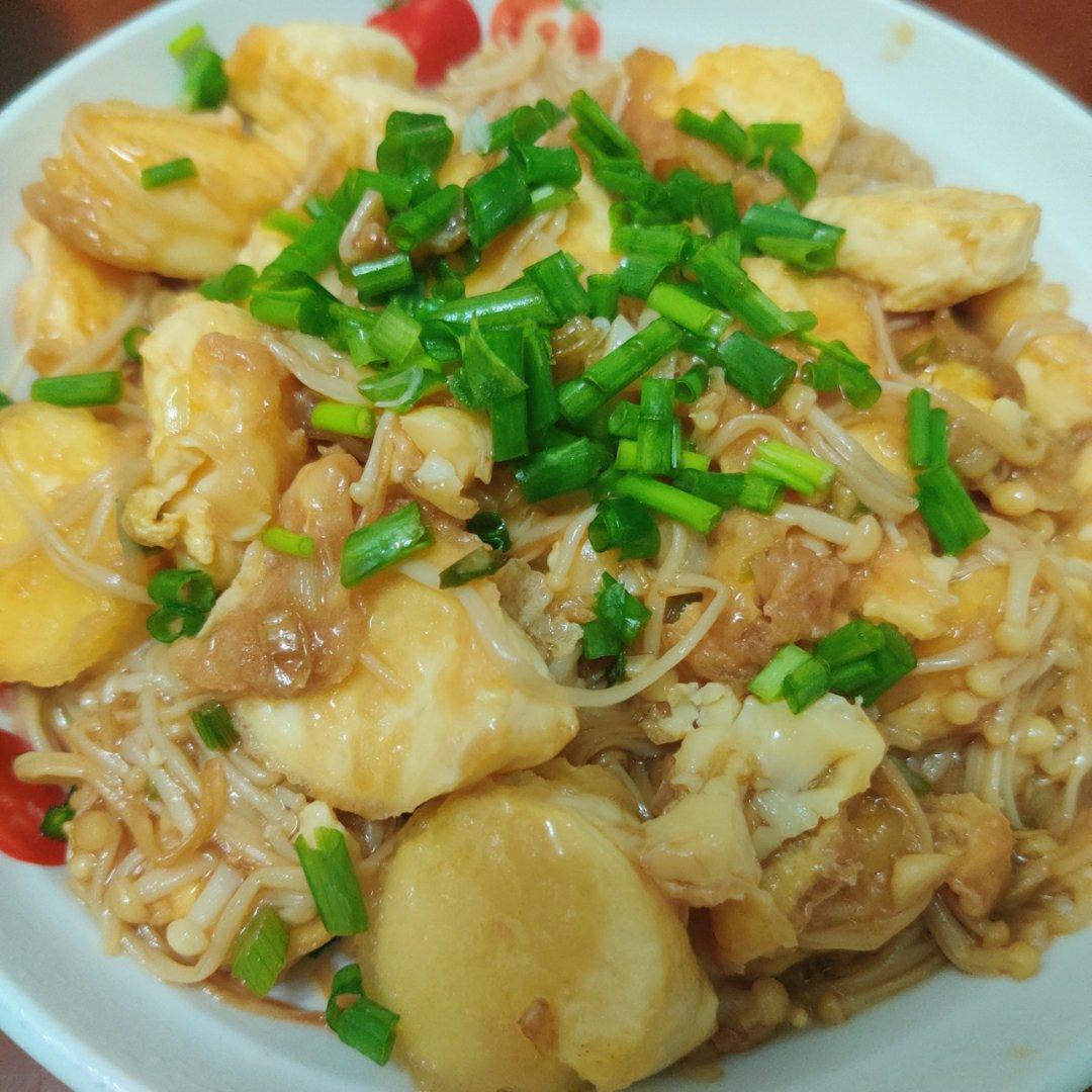 超级下饭菜--金针菇日本豆腐