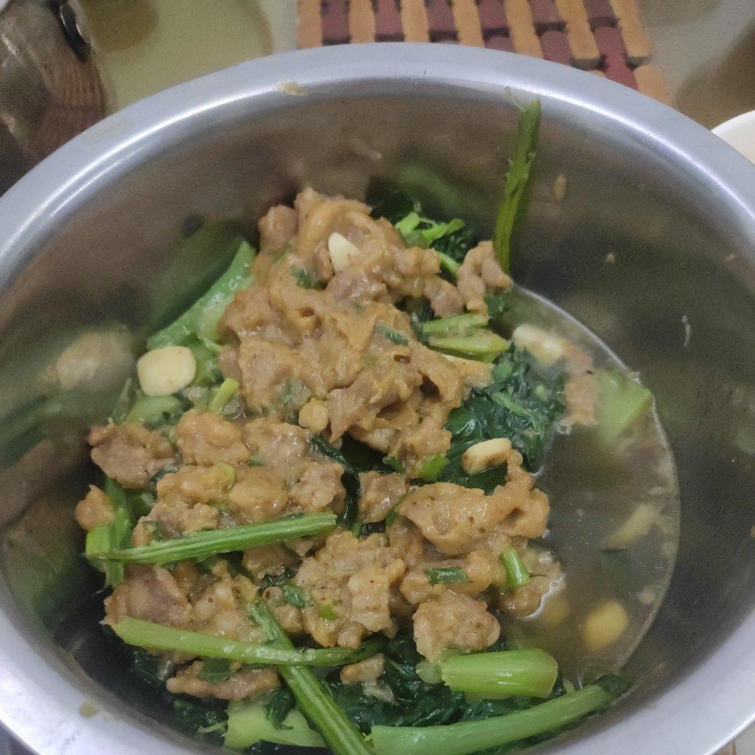 芥兰炒沙茶猪肉