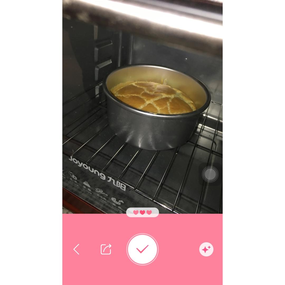 6寸原味戚风蛋糕