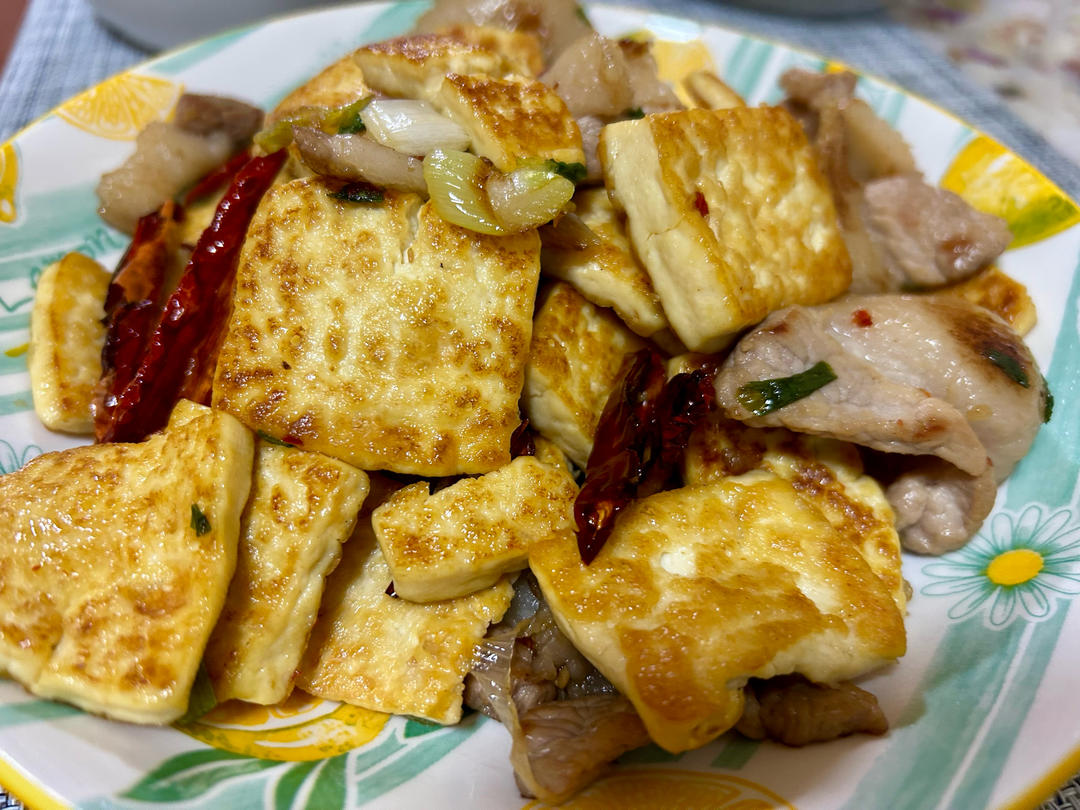 香煎豆腐五花肉
