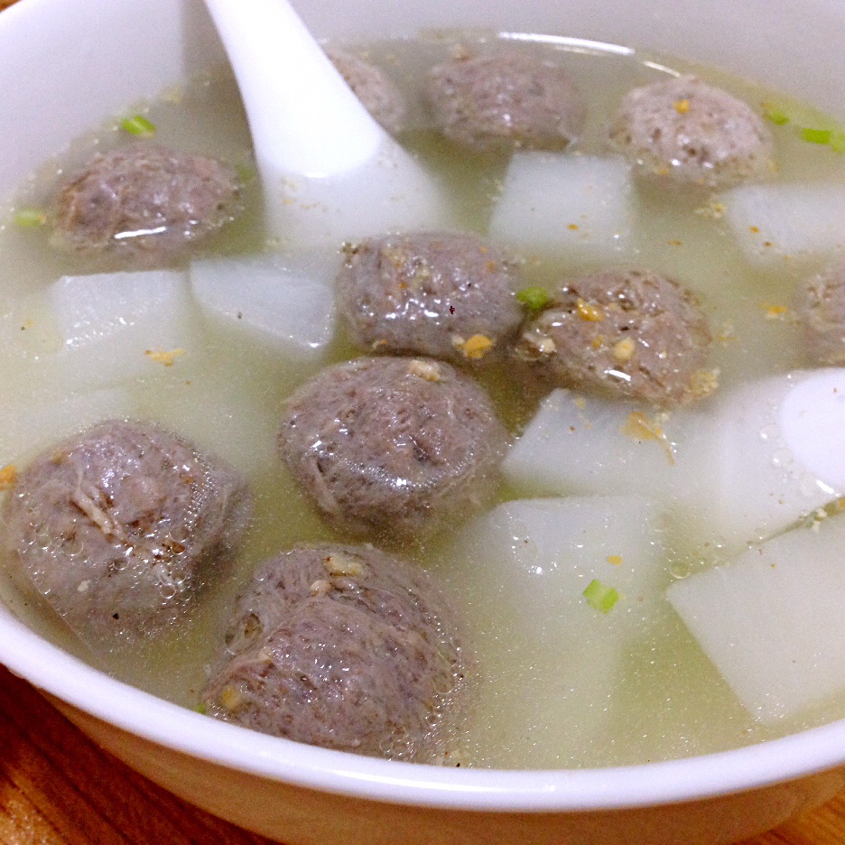 白萝卜潮汕牛肉丸清汤