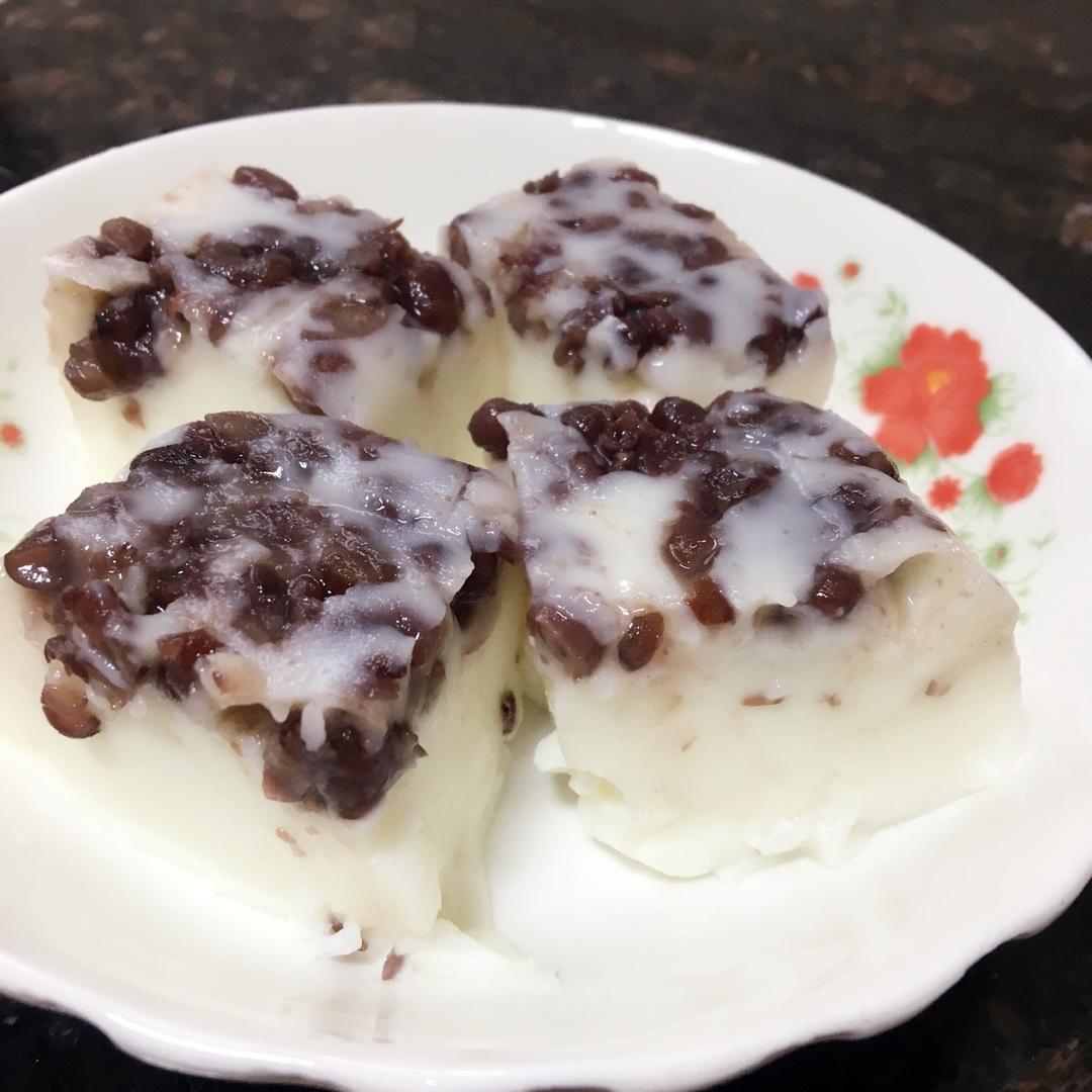 h_mj做的红豆椰汁糕