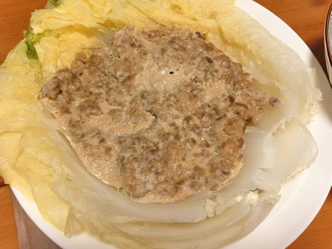 肉末蒸娃娃菜