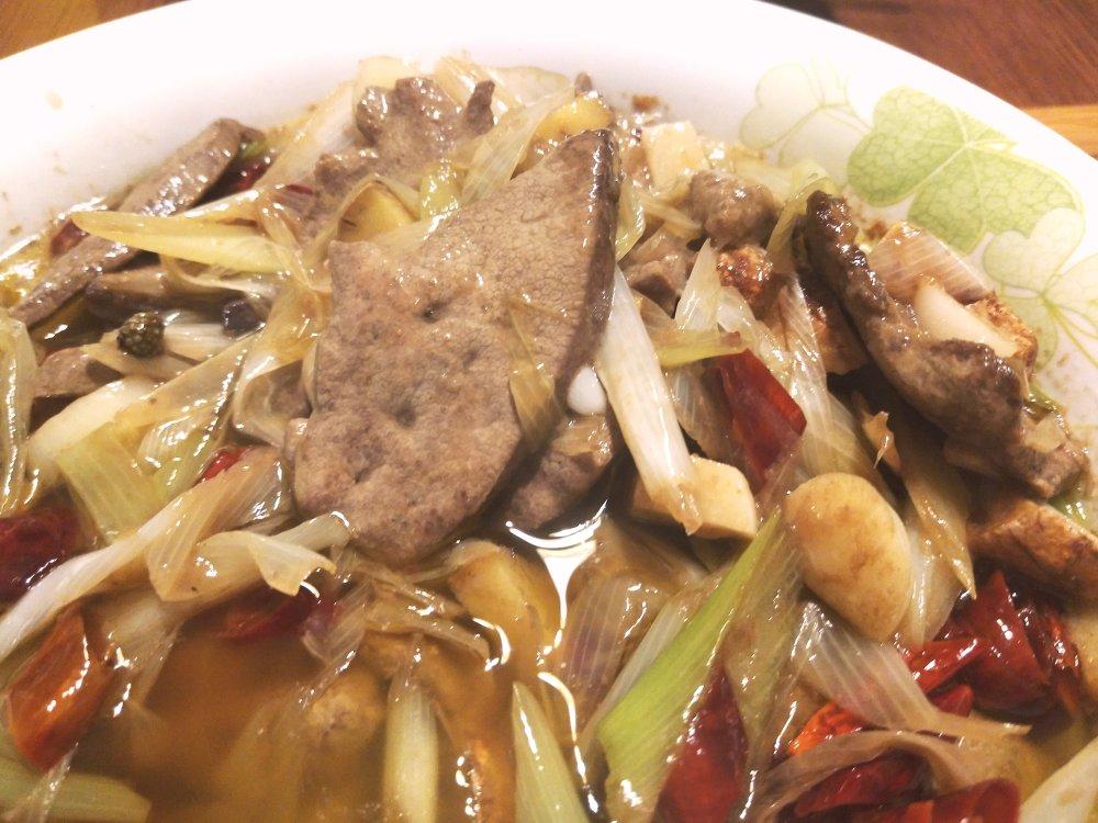 大葱爆炒猪肝