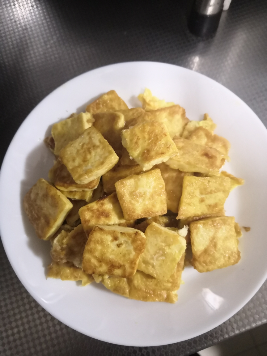 煎豆腐（营养晚餐）的做法 步骤2