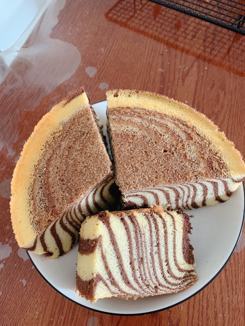 可可味——斑马纹戚风蛋糕
