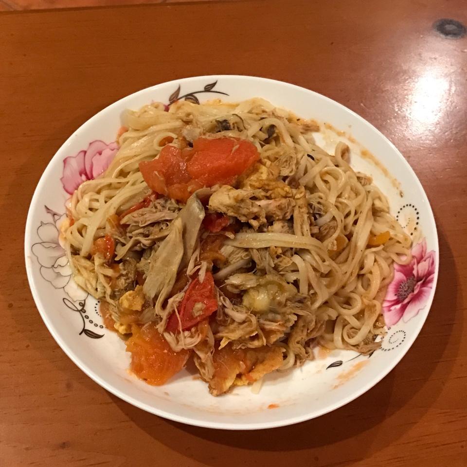 咖喱肉丝炒面