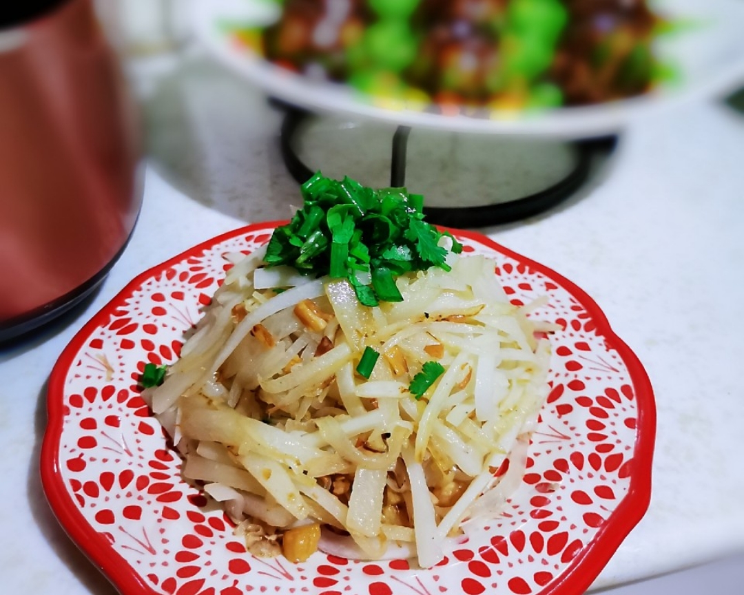 民国上海小菜：干贝炒萝卜丝