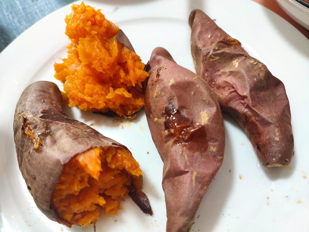 烤箱烤红薯烤烟薯