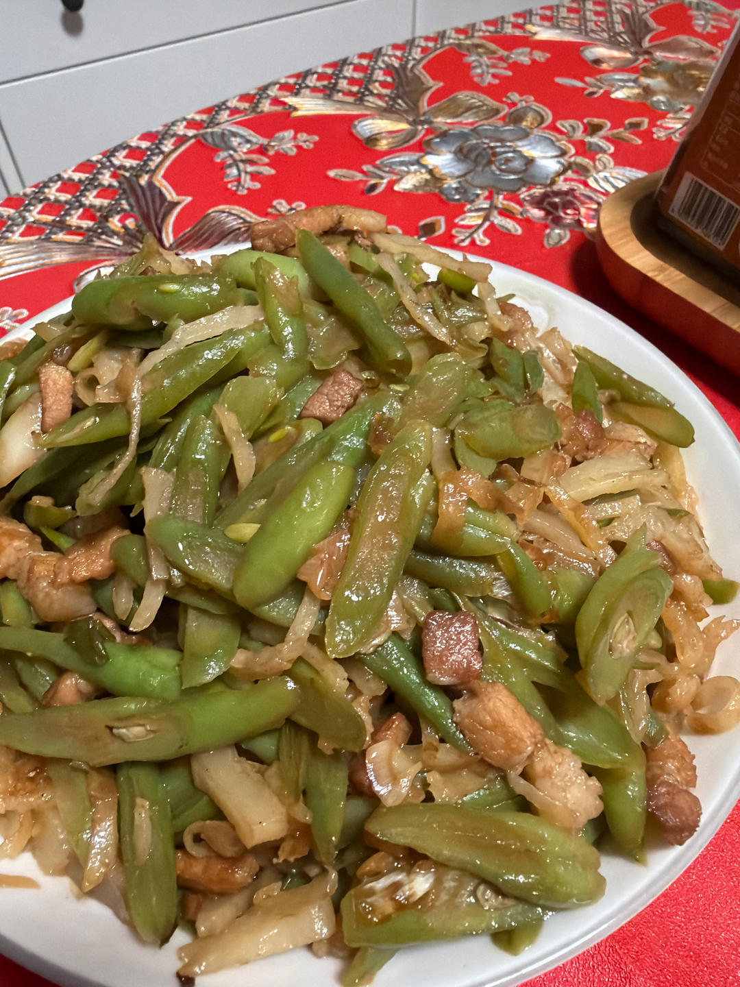 豆角炒肉丝