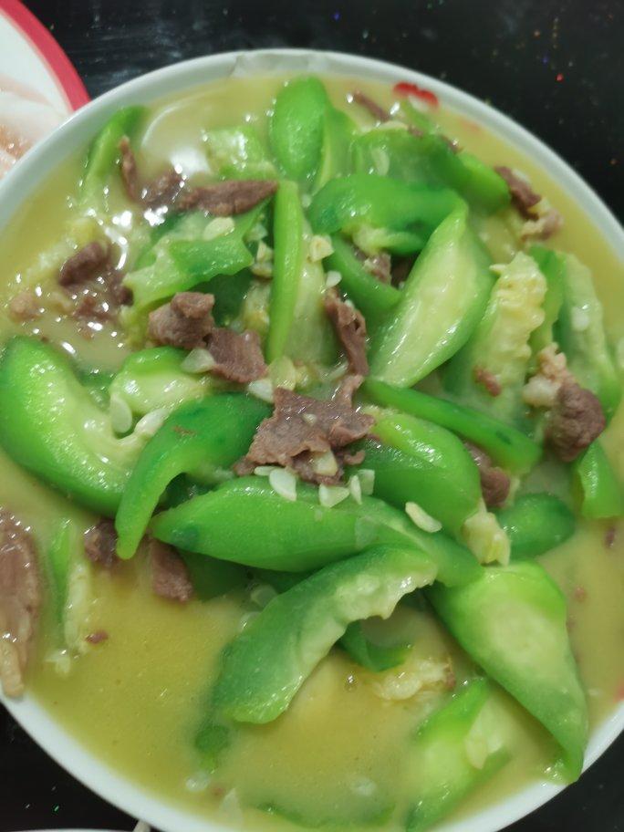 丝瓜炒瘦肉