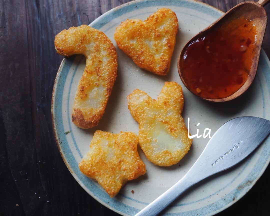 自制薯饼、粗薯条的做法