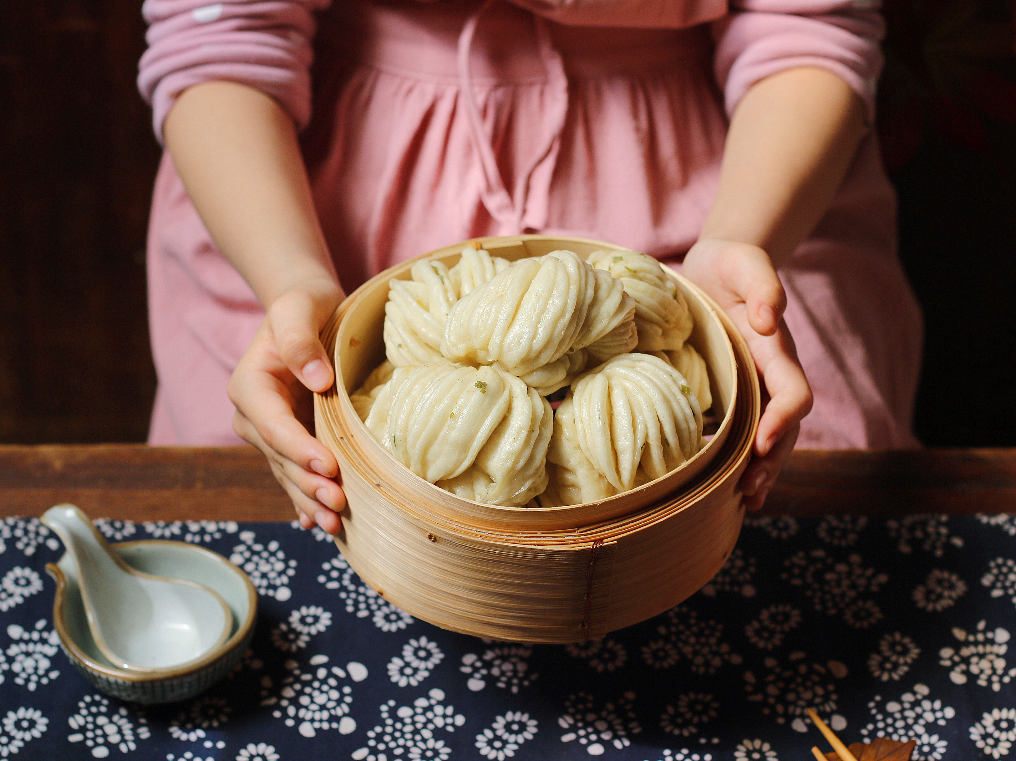 调味葱油花卷的做法 步骤7