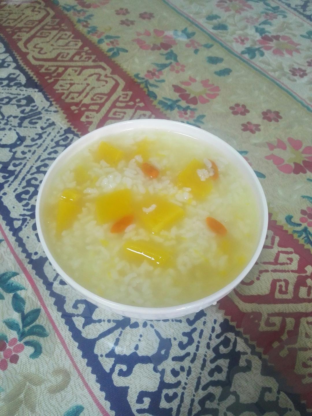 南瓜枸杞白米粥