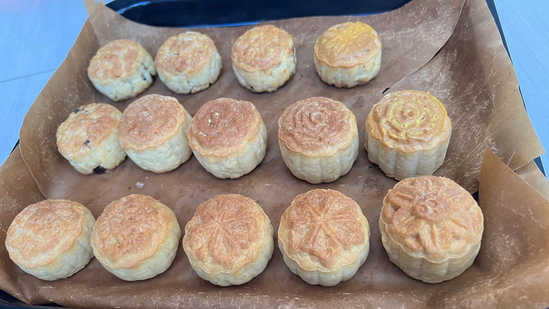 不需要转化糖浆的「老式酥皮🥮月饼」