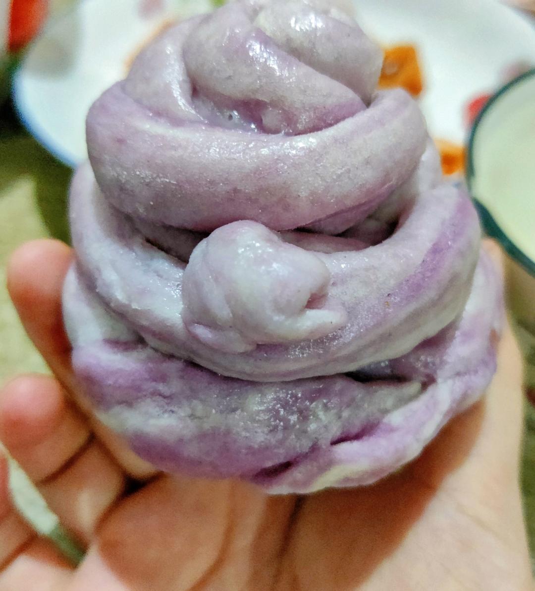 玫瑰花馒头（南瓜版）