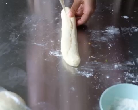 肉松香葱吐司（四种整形手法）的做法 步骤20