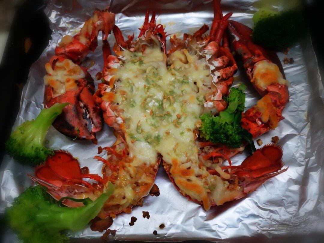 芝士焗龙虾-（简单做法）