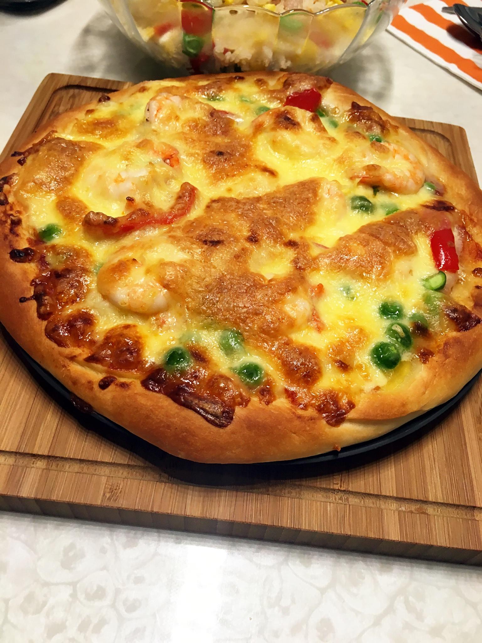 8寸披萨底——培根蘑菇披萨的做法