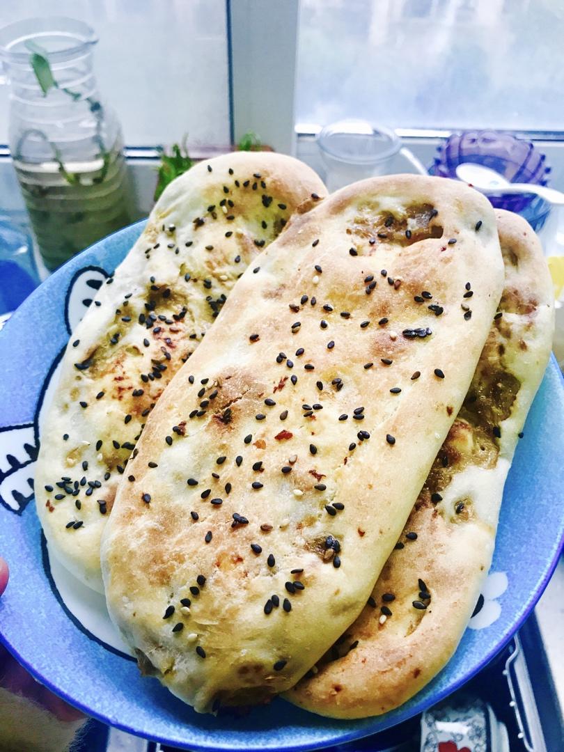 在家就能做的～街头小吃❗️❗️鲜肉锅盔