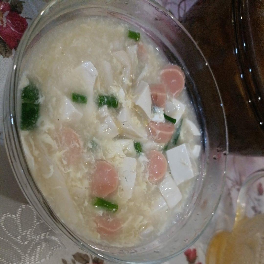 家常美味—海鲜菇豆腐羹