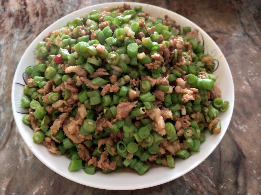 肉沫豆角下饭菜