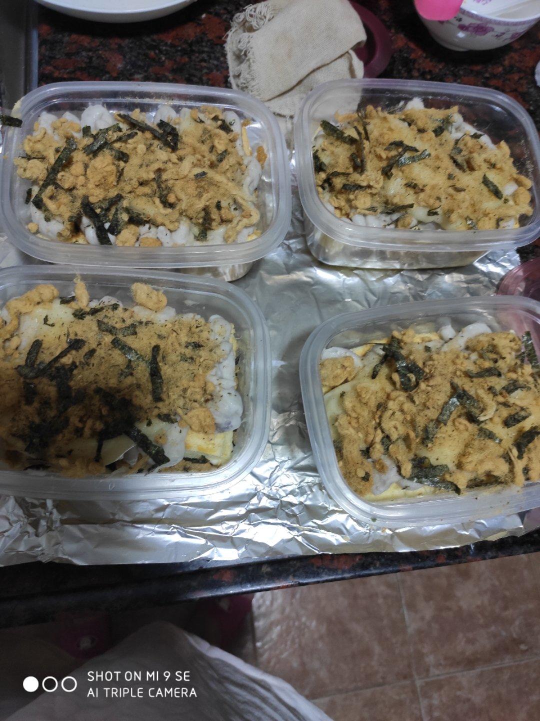 肉松麻薯芋泥盒子