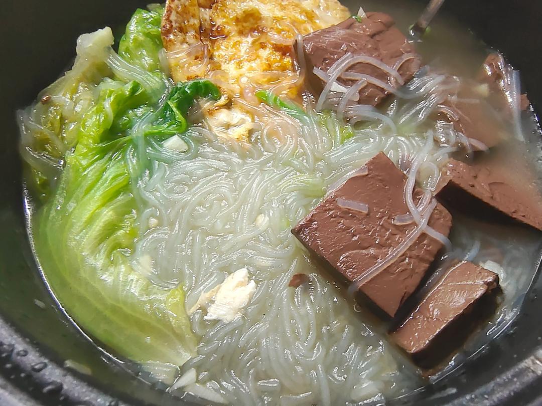 鸭血粉丝汤（无浓汤宝）