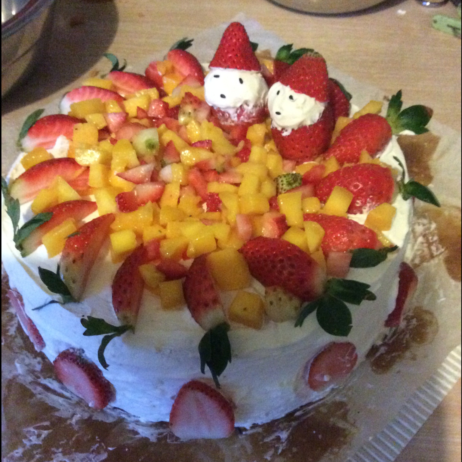 圣诞呆萌裸蛋糕