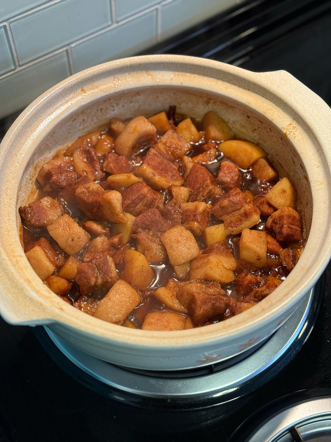 不硬不柴、果味红烧肉