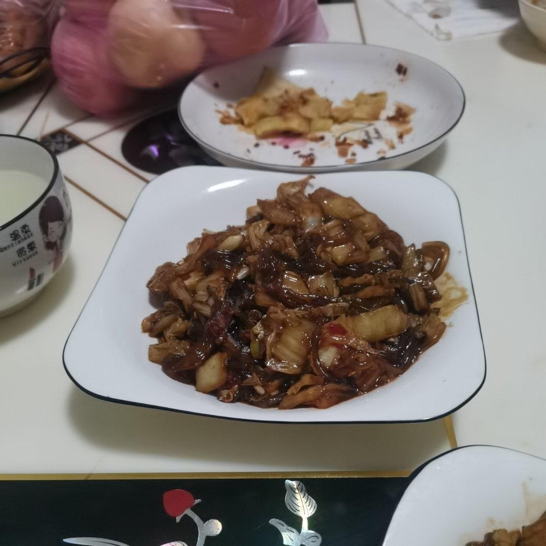 白菜炒粉条🧐原本不屑一顾，结果超级下饭