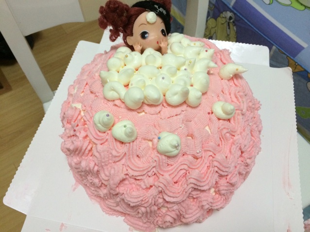 详细步骤制作泡泡浴娃娃蛋糕