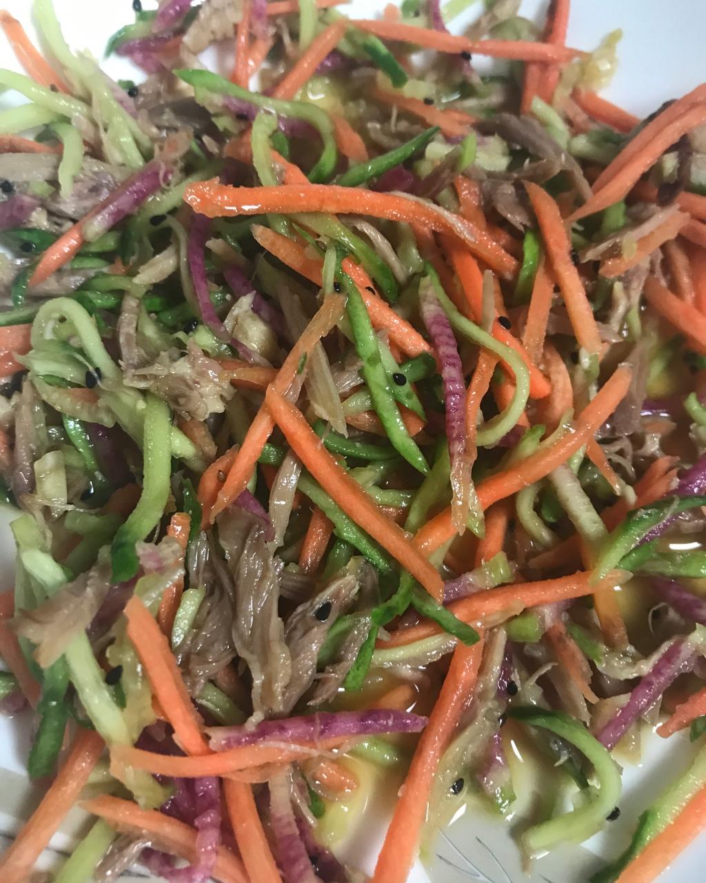 减脂健身｜凉拌手撕鸡丝（香辣&麻油版）