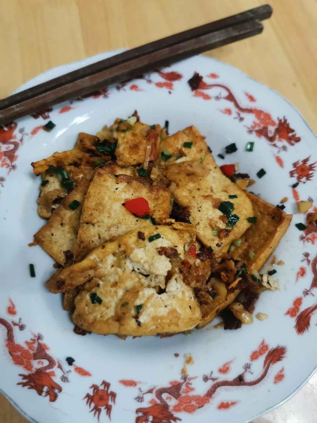 超级好吃的家常香煎鸡蛋豆腐