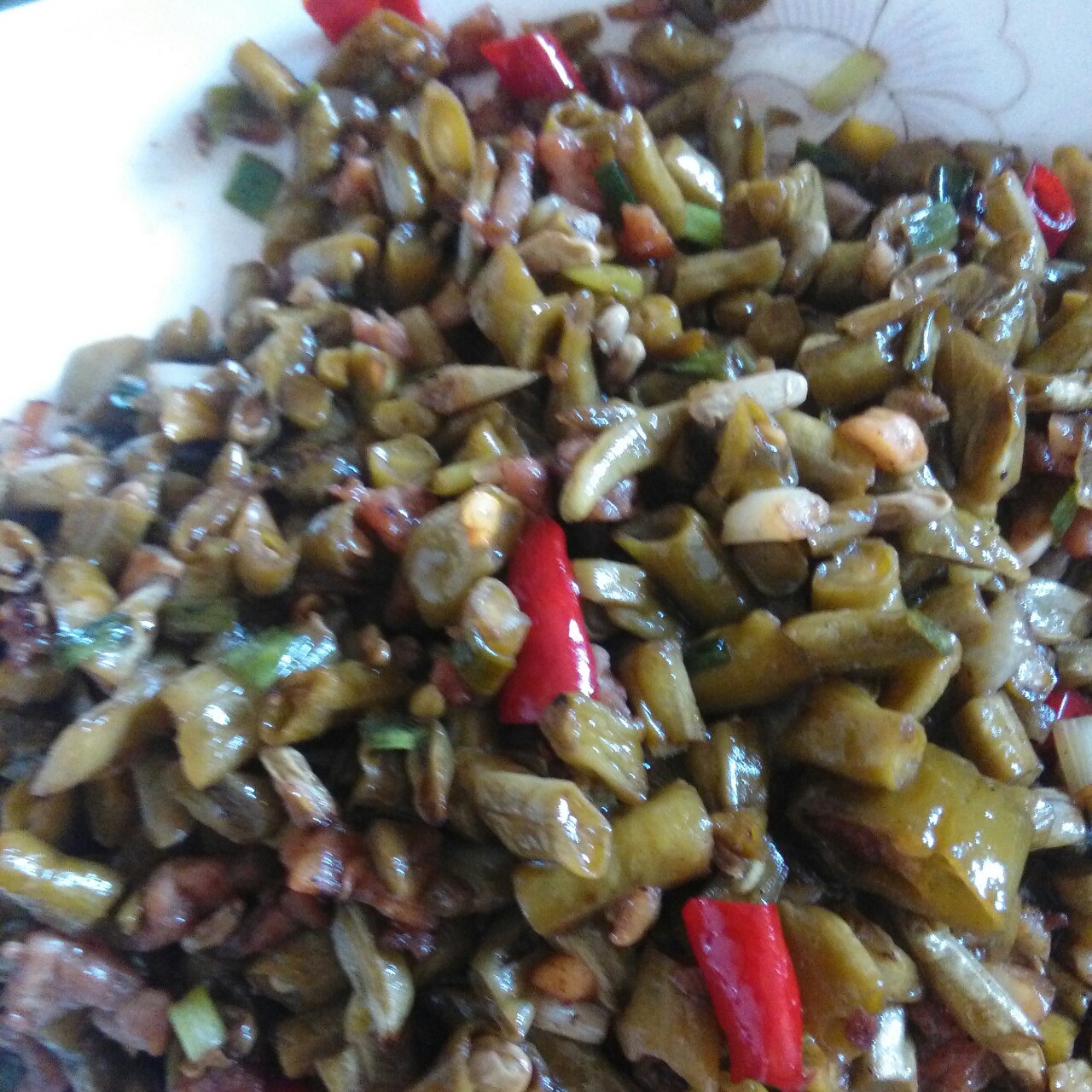 酸豇豆炒肉末