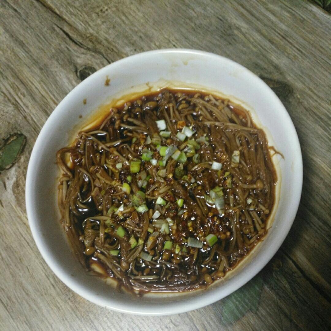 【清蒸金针菇--微波炉快手菜】