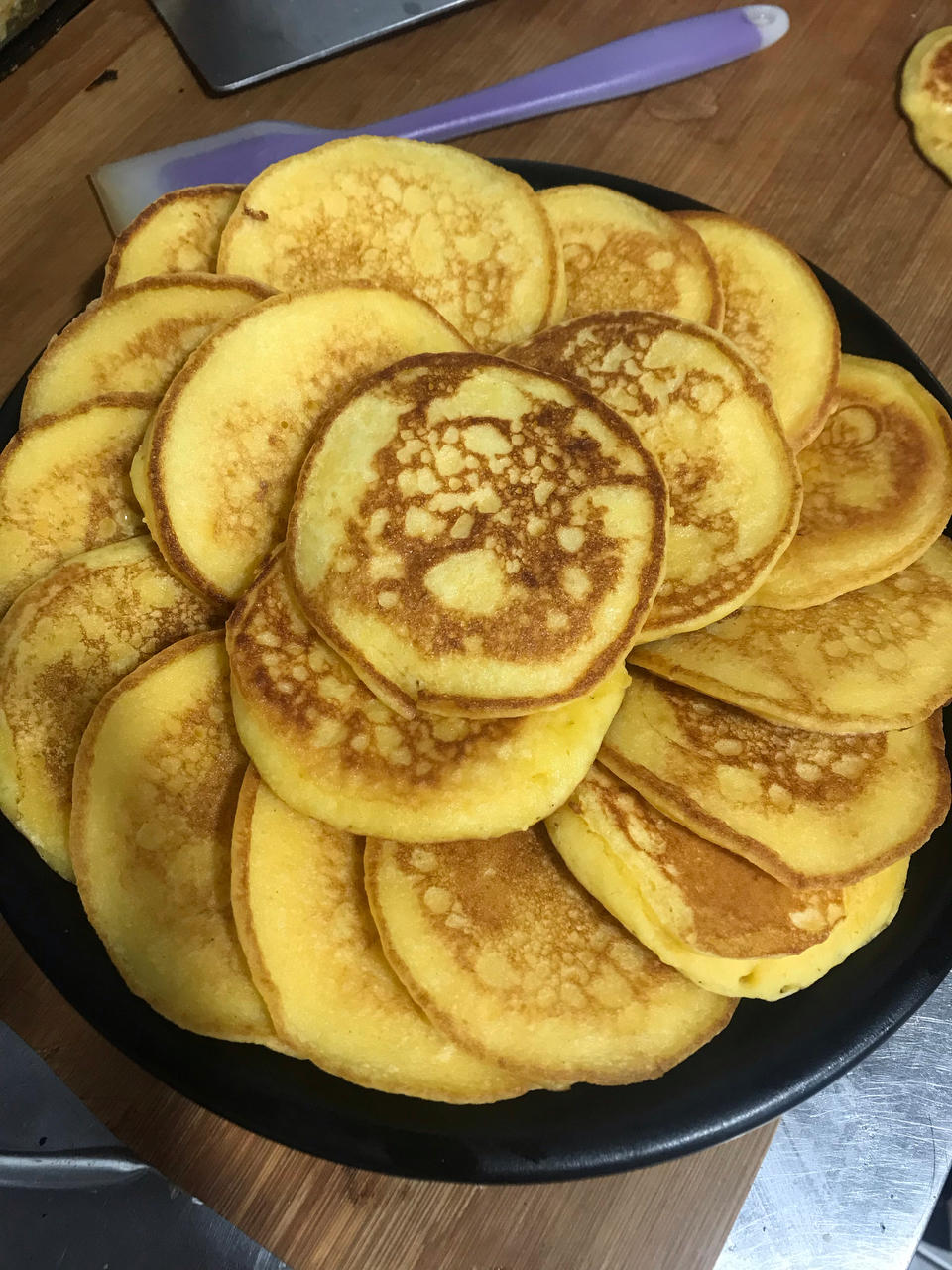 不要太好吃的*稀面奶香玉米饼（粗粮细作一）