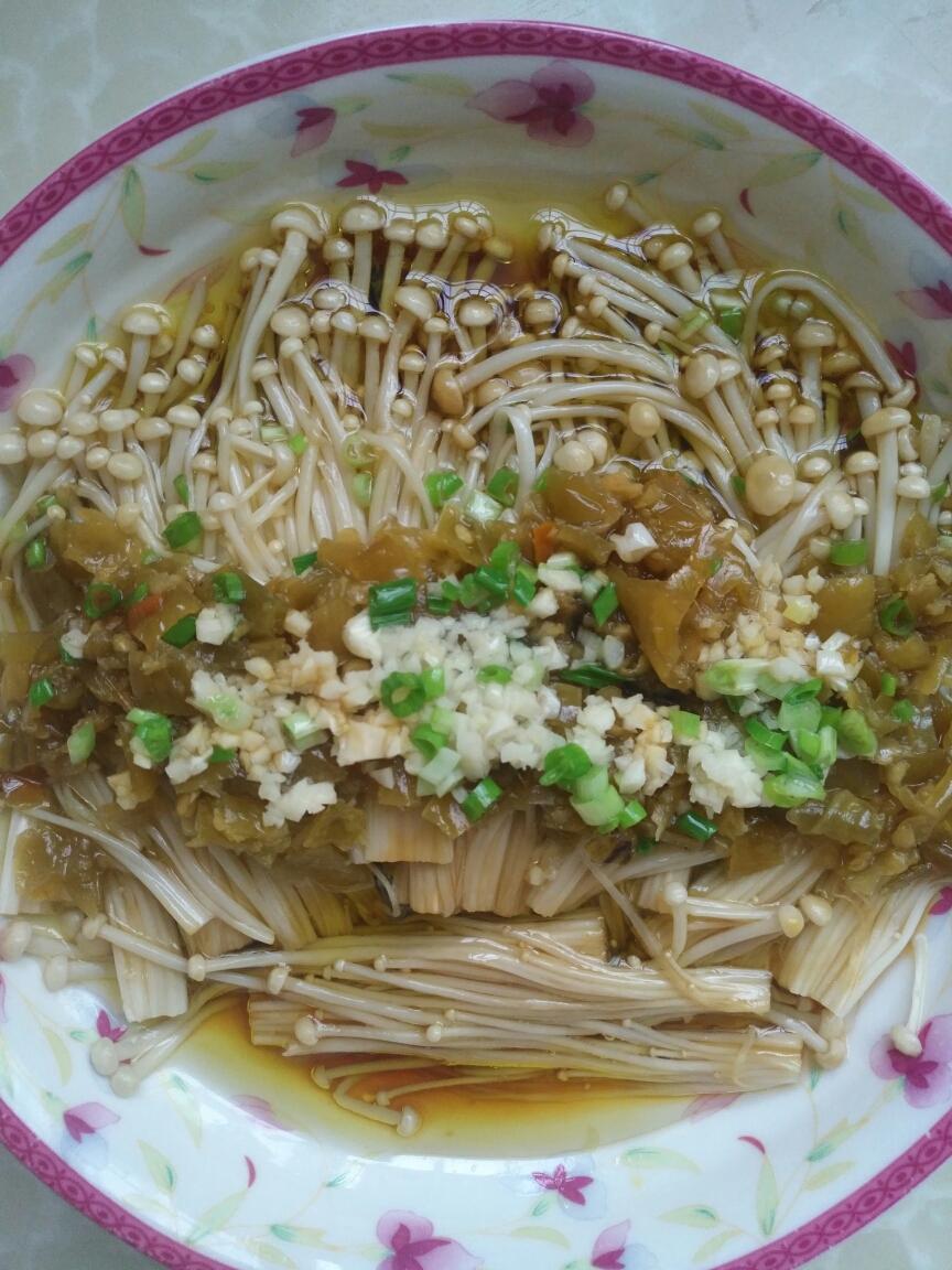 酱椒金针菇的做法