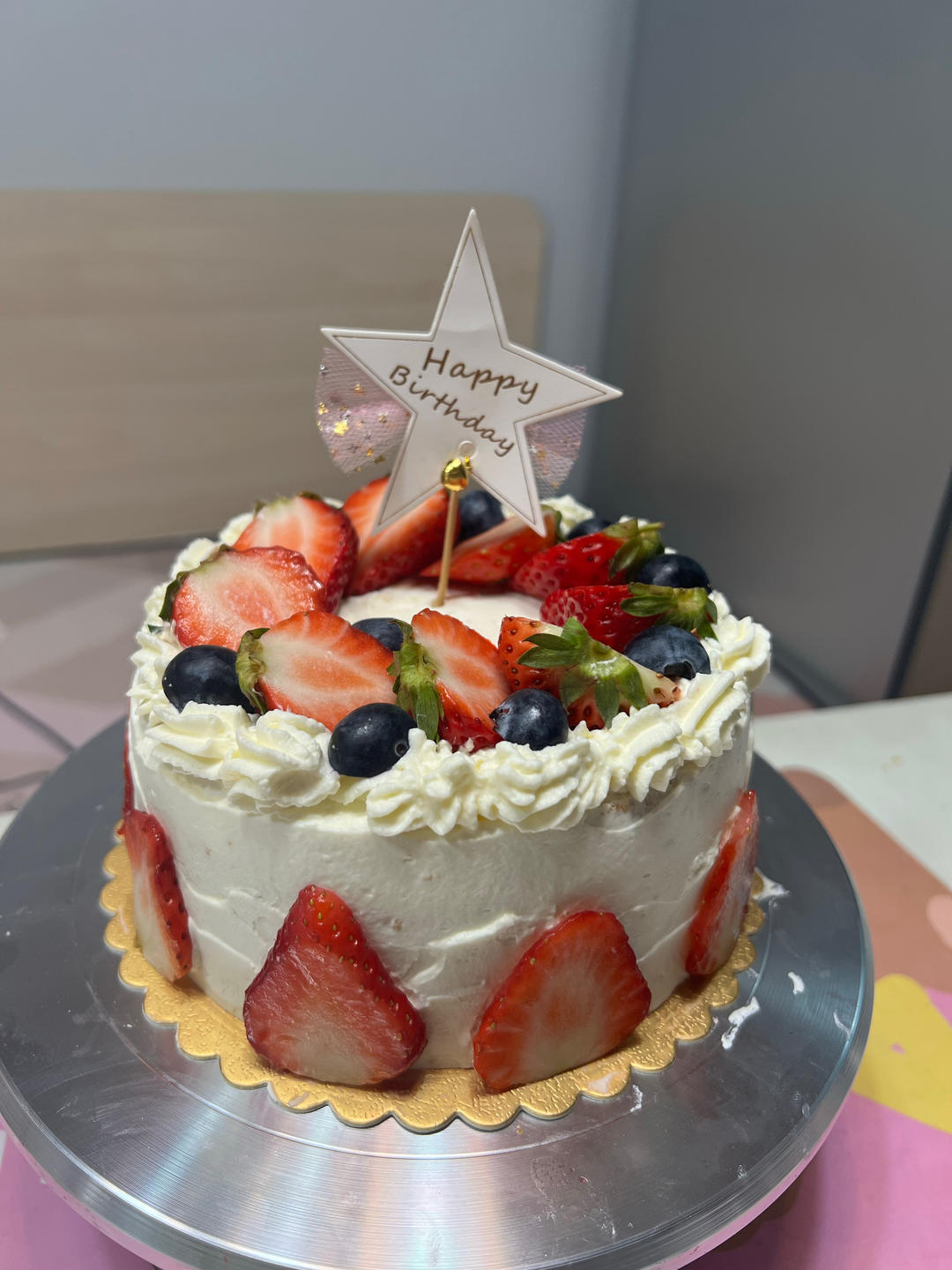 草莓生日奶油蛋糕（八寸）