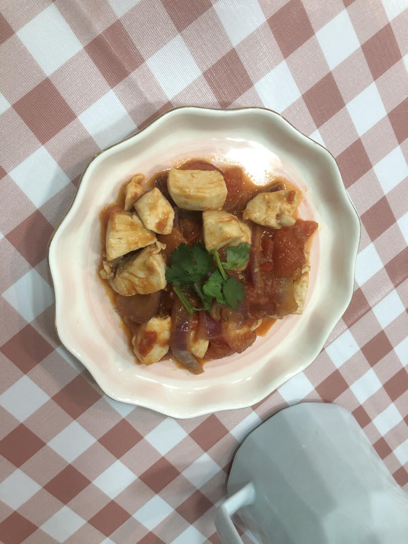 番茄鸡胸丁——减脂必备！！