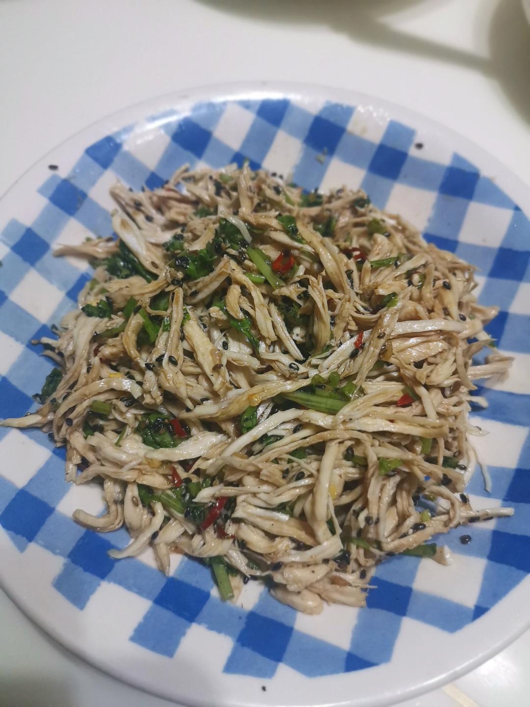 鸡胸肉这样做巨好吃❗️凉拌鸡丝😋低脂高蛋白